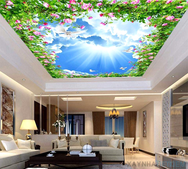 Top 50 mẫu gạch ốp trần nhà đẹp nhất